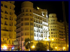 Valencia by night - Plaza del Ayuntamiento